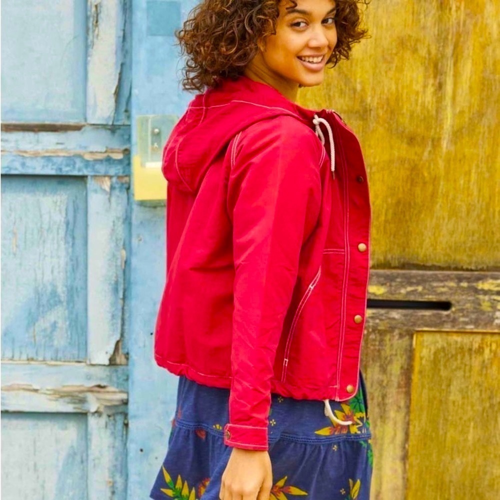 Toad & Co Forester Pass Raglan Jacket in Red Size Small - Picture 3 of 9